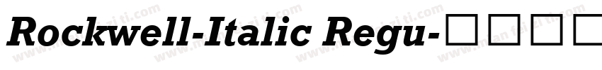 Rockwell-Italic Regu字体转换